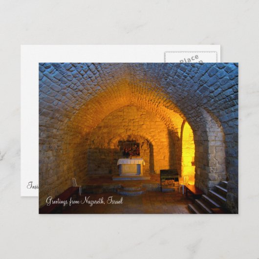 Carte postale d'église de synagogue (Devant / Derrière)