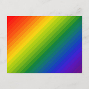 Carte Postale Dégradé arc-en-ciel trié
