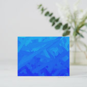 Carte Postale Dégradé Bleu Abstrait (Debout devant)