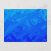 Carte Postale Dégradé Bleu Abstrait (Devant)