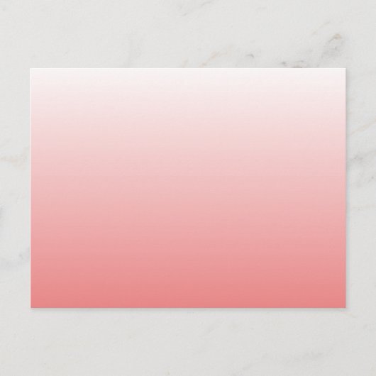 Carte Postale Dégradé Corail Clair (Devant)