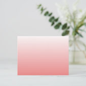Carte Postale Dégradé de corail clair (Debout devant)