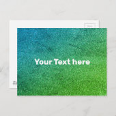 Carte Postale Dégradé de couleur bleu vert ombré texture texturé (Devant / Derrière)