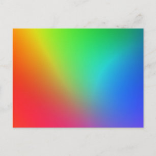 Carte Postale Dégradé de couleurs arc-en-ciel
