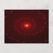 Carte Postale Dégradé de l'étincelle rouge flamme (Devant)