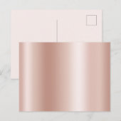 Carte Postale Dégradé de l'huile d'or Rose de Pastel vierge (Devant / Derrière)