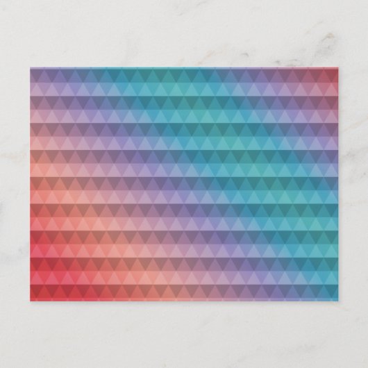 Carte Postale Dégradé Motif triangle (Devant)