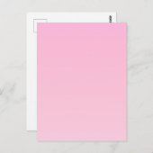 Carte Postale Dégradé rose (Devant / Derrière)