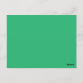 Carte postale dégradé vert minimaliste moderne (Dos)