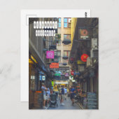 Carte Postale Degraves Street à Melbourne (Devant / Derrière)