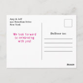 Carte Postale Déguisement de momie rose pour anniversaire Hallow (Dos)