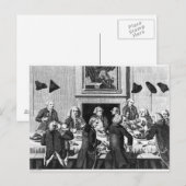 Carte Postale Dégustation, 1782 (Devant / Derrière)