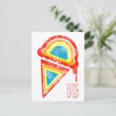 Carte Postale Dégustation de crème glacée sweet sixteen (Debout devant)