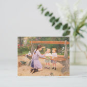 Carte Postale Dégustation de raisins (Debout devant)