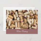 Carte Postale Dégustation de vin (Devant / Derrière)