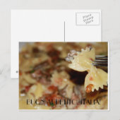 Carte Postale Dégustez votre repas en italien (Devant / Derrière)