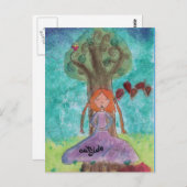 Carte postale "Dehors de moi" (Devant / Derrière)