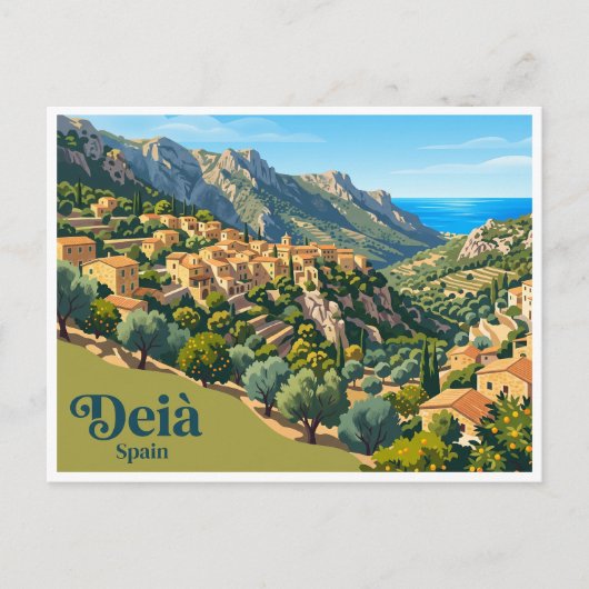 Carte Postale Deià Espagne (Devant)