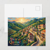 Carte Postale Deir el Qamar Liban (Devant / Derrière)