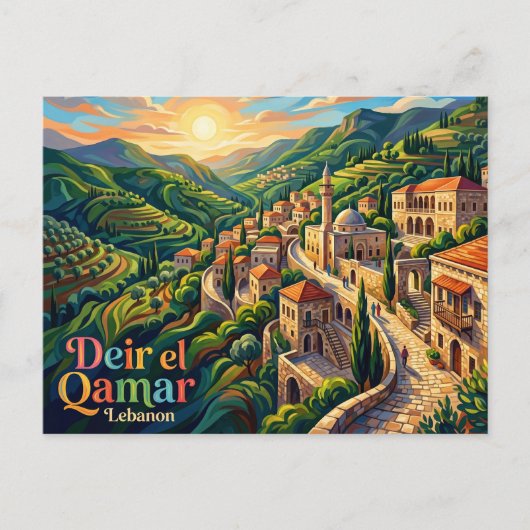 Carte Postale Deir el Qamar Liban (Devant)