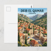 Carte Postale Deir el Qamar Liban (Devant / Derrière)