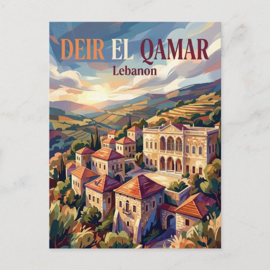 Carte Postale Deir el Qamar Liban (Devant)