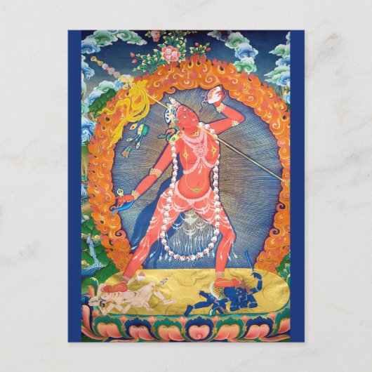 Carte Postale Déité bouddhiste tibétaine de Vajrayogini (Devant)