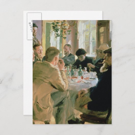 Carte Postale Déjeuner, 1883 (Devant / Derrière)