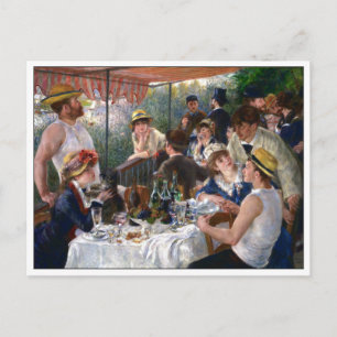 Carte Postale Déjeuner de la fête nautique par Renoir