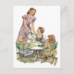 Carte Postale Déjeuner de portion