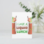 Carte Postale Déjeuner liquide (Debout devant)