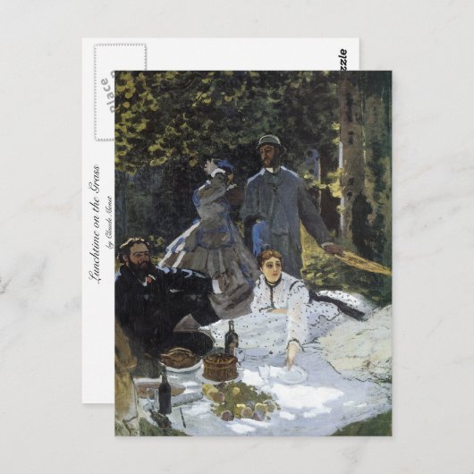 Carte Postale Déjeuner sur l'herbe (Devant / Derrière)