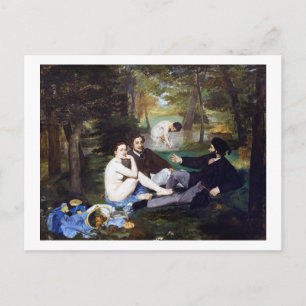 Carte Postale Déjeuner sur l'herbe, Manet