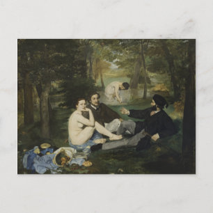 Carte Postale Déjeuner sur l'herbe par Edouard Manet