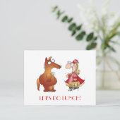 Carte Postale DÉJEUNONS ! par April McCallum (Debout devant)