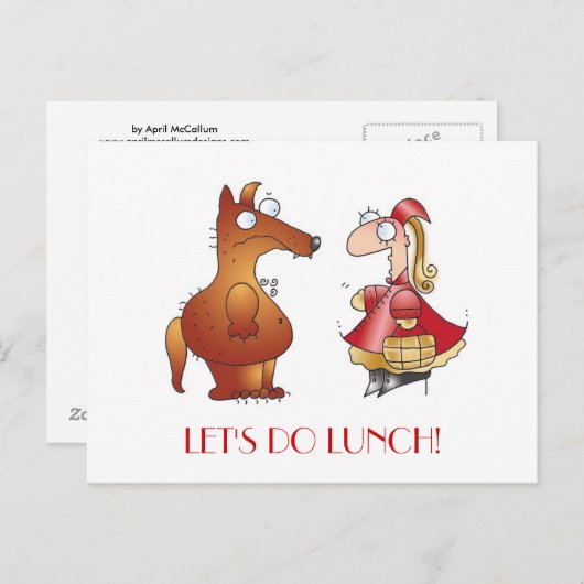 Carte Postale DÉJEUNONS ! par April McCallum (Devant / Derrière)