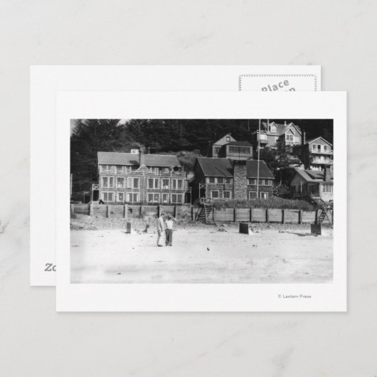 Carte Postale DeLake, Oregon Vue sur Canyon Drive Apts. (Devant / Derrière)