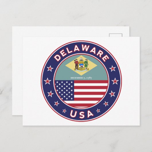 Carte Postale Delaware (Devant / Derrière)