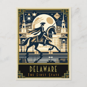 Carte Postale Delaware   Art déco
