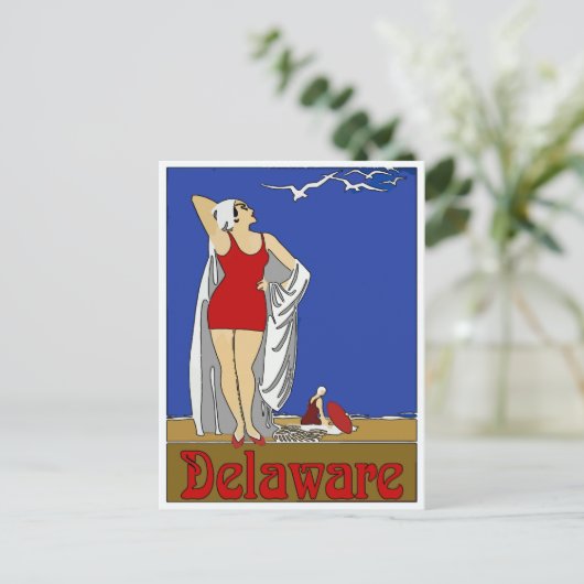 Carte Postale Delaware Beaches, ajouter du texte (Debout devant)