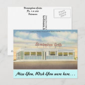 Carte Postale Delaware, Birmingham Grille (Devant / Derrière)