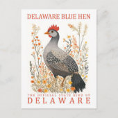 Carte Postale Delaware Blue Hen Bird of Delaware USA Travel (Devant)