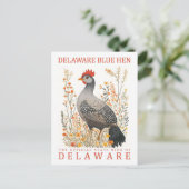 Carte Postale Delaware Blue Hen Bird of Delaware USA Travel (Debout devant)