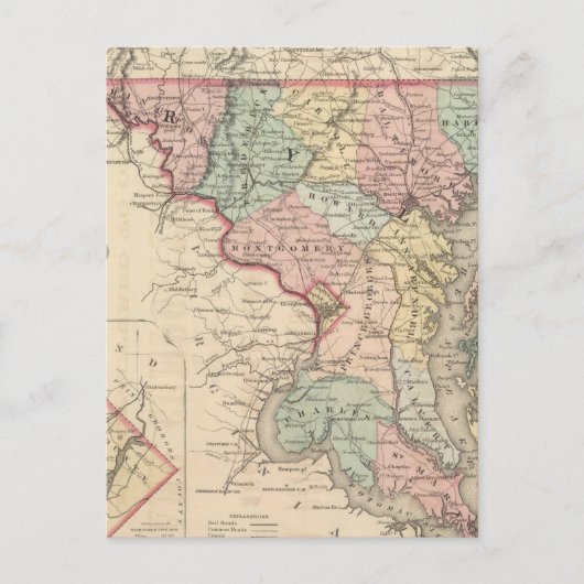 Carte Postale Delaware et Maryland (Devant)