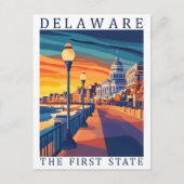 Carte Postale Delaware First State USA Travel Place (Devant)