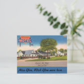 Carte Postale Delaware, Pleasant Hill Motel (Debout devant)