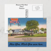 Carte Postale Delaware, Pleasant Hill Motel (Devant / Derrière)