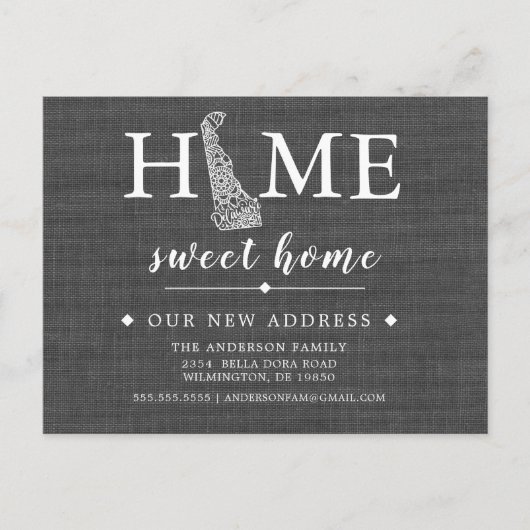 Carte postale DELAWARE State Moving Faire-part (Devant)