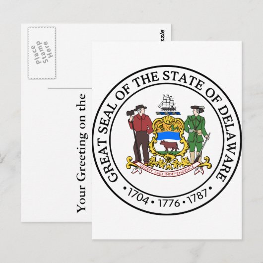 Carte Postale Delaware, USA (Devant / Derrière)