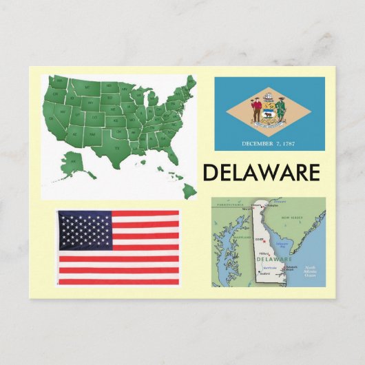 Carte Postale Delaware, USA (Devant)